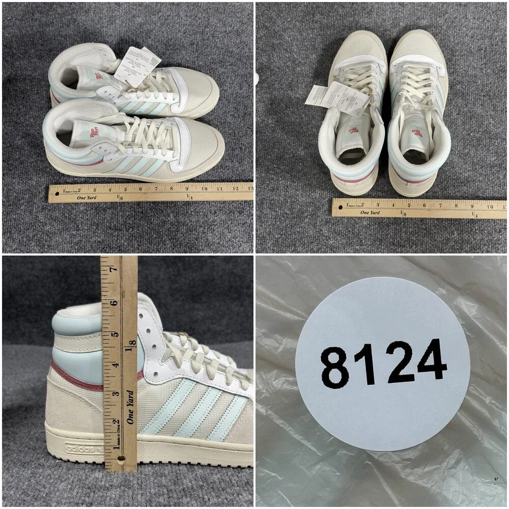Adidas Top Ten RB Shoes Mens Size 10 White Light Blue High Top Basketball GV6626